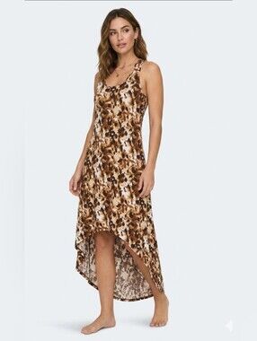 Sleeveless HiLow Maxi Dress Med